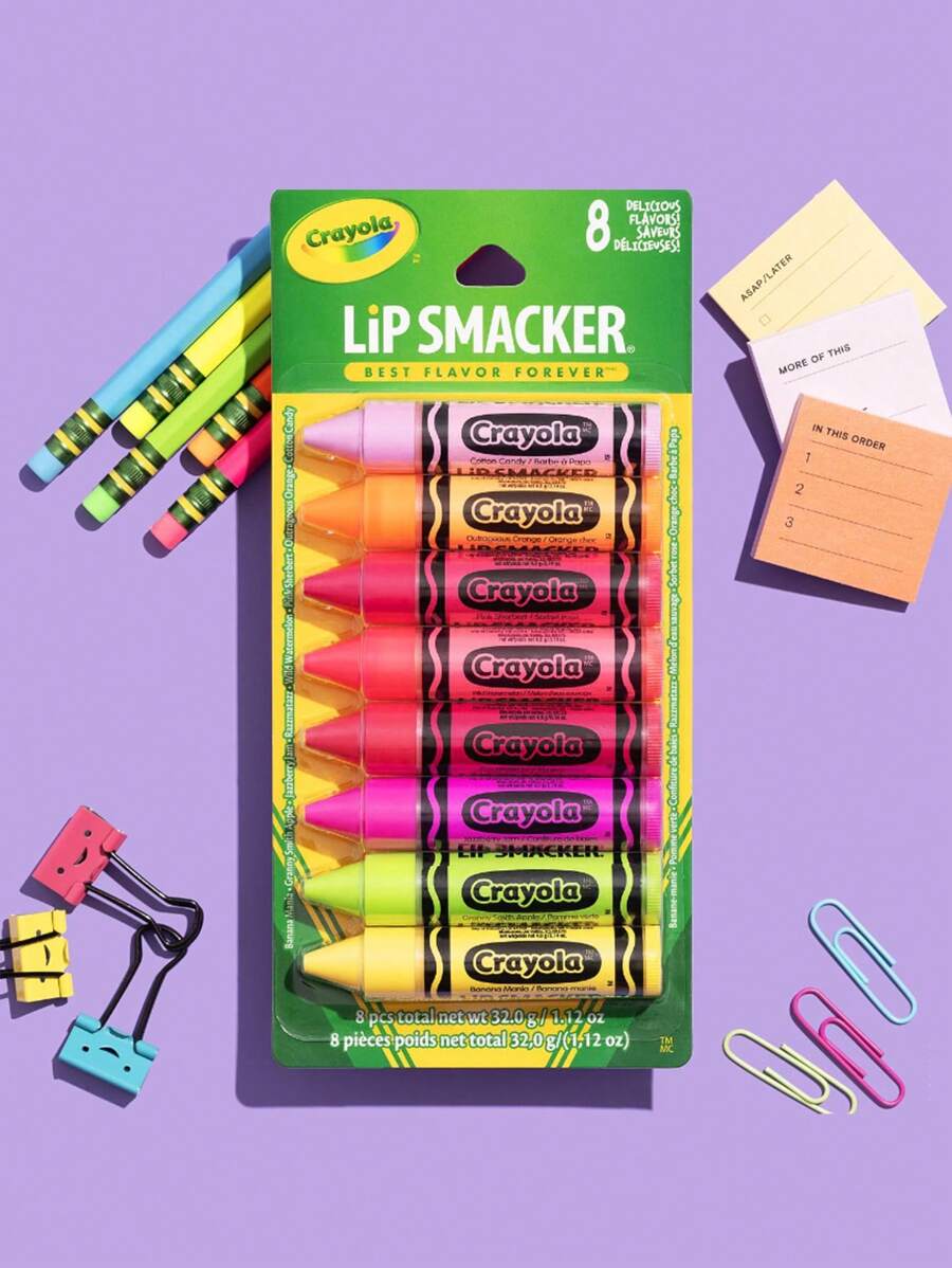 Balsamo Labial 8 piezas Lip Smacker Crayola - Multicolor - Ver 1