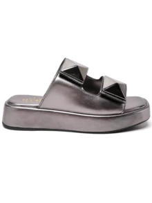 Women Flat Sandals - Bạc - Xem 3