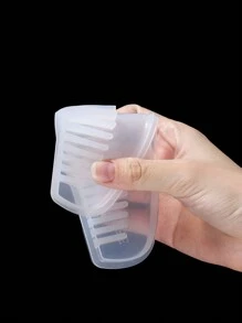 Molde De Resina De Silicona Transparente Con Efecto De Espejo Diy Con Diseño De Flores Secas Para Hacer Artesanías De Resina Uv, Peines, Espejos Y Cristales