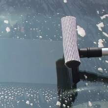 1pc Car Window Cleaner Brush Kit Windshield Cleaning Wash Tool Inside Interior Auto Glass Wiper With Handle Car Accessories - Black - View 5