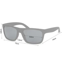 男性時尚太陽眼鏡，適用於夏季戶外防曬，是送給朋友的完美禮物，可日常配戴 - 霧面黑 - 查看 6