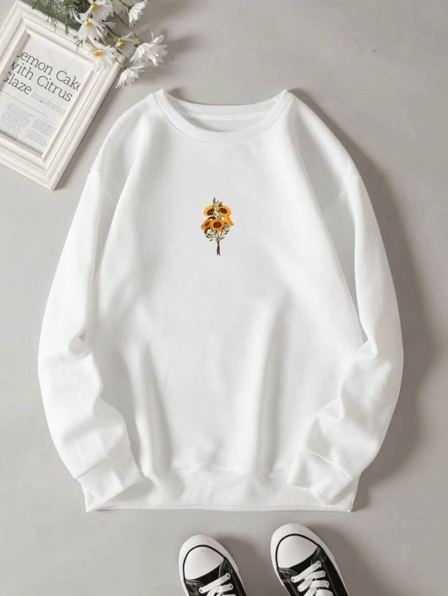 Women Sweatshirts - 白色 - 查看 1