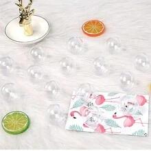 Conjunto de 20 bastidores para flores de chocolate y dulces para bricolaje que incluye 10 esferas transparentes y 10 palos de bambú para fiestas de aniversario, cumpleaños y ramos - Multicolor - Ver 7