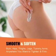 1.76 盎司性感臀部臀部增大霜,臀部霜,提臀增強按摩霜臀部提拉臀部緊緻皮膚增大性感臀部按摩霜適合巴西臀部外觀 - 白色 - 查看 5