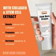 1.76 盎司性感臀部臀部增大霜,臀部霜,提臀增強按摩霜臀部提拉臀部緊緻皮膚增大性感臀部按摩霜適合巴西臀部外觀 - 白色 - 查看 3