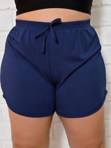 Plus Size Shorts - 彩色 - 查看 9