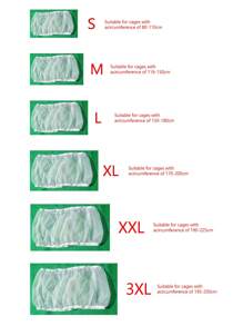 Birdcage Bird Seeds Guard - Mesh Net Cover, Anti-Flipping & Debris & Splashing Design For Parakeet - Multicolor - View 3