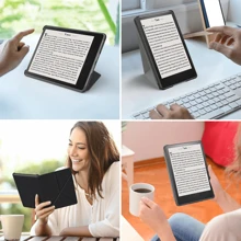 Case For Kindle Paperwhite , Premium Fabric Cover With Auto Wake/Sleep & Multi-Viewing Angles & Foldable & Full Protection & Slim And Ultra Lightweight, Signature Edition E-Reader (Pink) - Pink - View 5