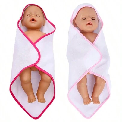 1 st 39*39 cm dockkläder, mysfilt för dockflickor upp till 18 tum, lämplig för 43 cm reborn-dockor, 18" docktillbehör, amerikanska dockkläder