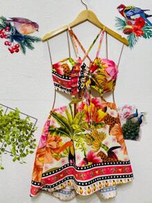 Women Dresses - 杏色 - 查看 1