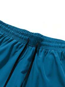 Women's Quick-Dry Running Sports Shorts - Blue - View 4