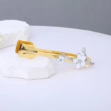 1 Piece Of Handmade Alloy Material Drip Glue Flower Aromatherapy Burner/Carbon Clip/Spice Jar/Tray/Jewelry Box/Incense Burner Set, Home Decoration Ornaments, Incense Burner Set, For Gift Giving, Home Fragrance,Halloween,Spooky,Autumn, Winter,Holiday,Festival Gifts Birthday Graduation