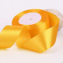 1 Roll 4cm Satin Ribbon, 22 Meters, Diy Handmade Rose Flower Material, Cake Box Packaging Ribbon, Flower Bouquet Wrapping, Gift Packaging Ribbon, - Width About 4cm - View 7