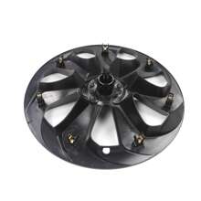 4PCS Wheel Covers For 2020-2023 Tesla Y 19-Inch ABS Hubcap Rim Protectors Whirlwind-Shaped Wheel Trim Covers By IKON MOTORSPORTS. - 大刀片款式-消光黑 - 查看 4