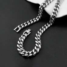1 Stück minimalistisches Edelstahl Panzerkette Armband, Silber/Gold/Schwarz, modisches Geschenk für den besten Freund des Mannes