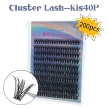 200pcs Clusters Lashes D Curl 10-16mm Mix Individual Lashes 0.07tickness - D - View 7