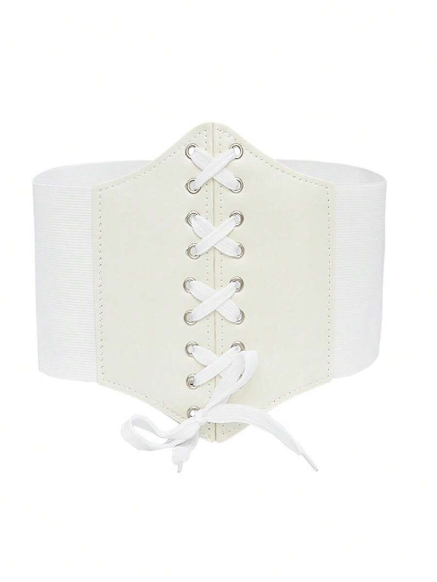 Women Corset Belts - 白色 - 查看 1