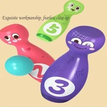 Children Bowling Toy Set, Indoor Large Size For Toddlers And Preschoolers, Parent-Child Sports Toy - Purple - View 8