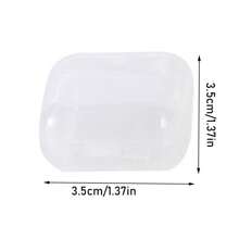 10pcs/20pcs/40pcs Transparent Storage Box, Earrings, Rings, Jewelry DIY Storage Box, Fishing Hook Storage Box, Portable Multi-Purpose Storage Box, Round Storage Box, Apple Storage Box, Square Storage Box, Square Storage Box Without Compartments - White - View 9