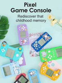 Mini Handheld Game Console (Battery Not Included) With 26 Retro Style Pixelated Games Including Russian Block And Various Classic Style Vintage Controllers - Colors Shipped Randomly - View 9
