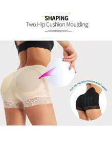 1 pezzo Mutandine contenitive sportive di taglia grande con controllo addominale, pantaloncini imbottiti traspiranti per migliorare i fianchi, biancheria intima modellante e snellente per accessori da palestra, corsetti per snellire la pancia, cinture lombari per snellire la vita