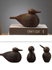 这款北欧风格的啄木鸟摆件以精湛的工艺展现了木材的螺旋纹理。其独特的设计轻巧而耐用，是家居装饰、卧室装饰的理想之选，也适合现代简约风格的客厅、书房，同时也是一份精美的礼物。 - 黑色 - 查看 3