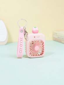 可爱1PC风扇钥匙扣，手持小型便携风扇，USB充电风扇，适合日常休闲、户外运动、登山、送礼、父亲节、母亲节、朋友节、包包、车钥匙等。（三种颜色可供选择）万圣节 - 彩色 - 查看 10