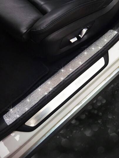 閃亮1入車門門檻防刮條保護貼,適用於汽車門/單一門