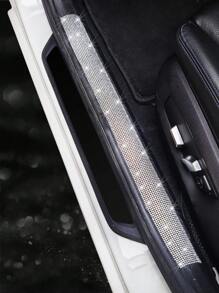 閃亮1入車門門檻防刮條保護貼,適用於汽車門/單一門 - 銀色 - 查看 3