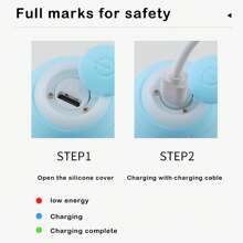 1 Miếng Thú cưng Thông minh Cán Trái bóng Đồ chơi , Có thể sạc lại , Tự động giác quan Đối với Mèo Chơi - Màu xanh lam - Xem 11