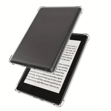 1 pièce Coque de protection transparente Apple, anti-chute, couverture complète, coque en silicone souple, convient pour Kindle
