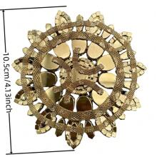 1pc  Fashion Hardware Burnt Wedding Diamond Inlaid Round Flower DIY Clothing Accessories For  Box Bag - Green - View 2