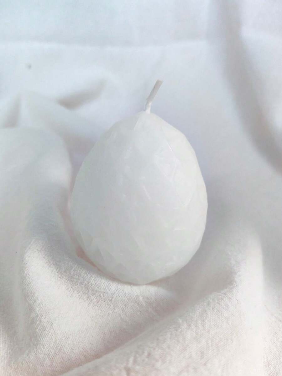 1 Miếng Thủ công Lưới Hình trứng Dầu thơm Nến Với Màu sắc Sự khác biệt - trắng - Xem 1