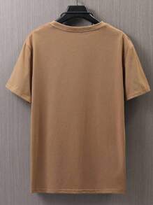 Men T-Shirts - 棕色 - 查看 2