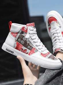 Nam Đúng mốt Giải trí Toàn trận Thể thao Giày thể thao - Đỏ - Xem 3