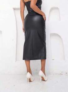 Women Skirts - 黑色 - 查看 2