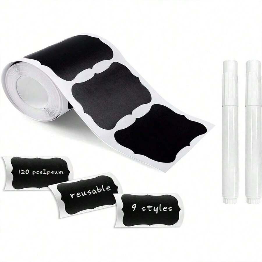 A Set Of Various Waterproof Self-Adhesive Classification Labels For Handwritten Label Stickers On Bottles