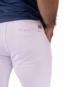 Urban Zone Jeans Men Pants - 白色 - 查看 4