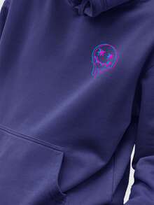 Men Hoodies - 藏蓝色 - 查看 1