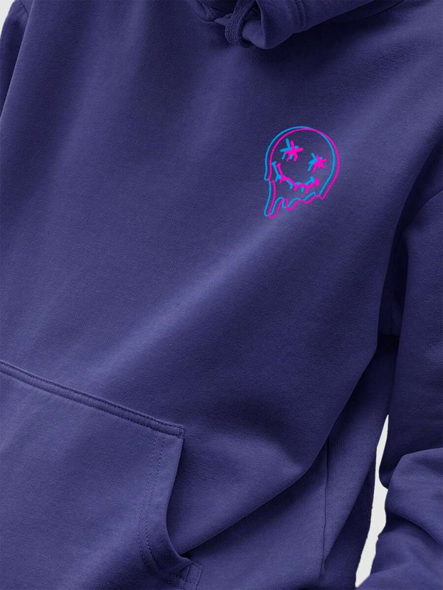 Men Hoodies - 藏蓝色 - 查看 1