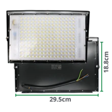 Super Reflector Led 200w Lupa Exterior Luz Blanca Alumbrado - Negro - Ver 6
