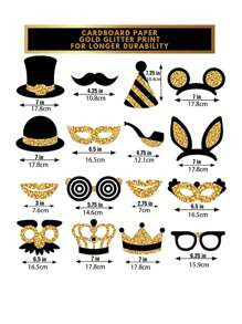 Bride-To-Be Party Game Funny Atmosphere Wedding Party Photo Props 58pcs/16pcs - Multicolor - View 6