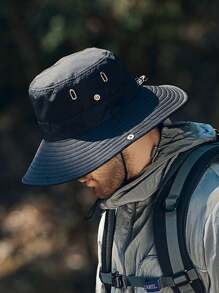 1 件男士防晒渔夫帽，适合徒步旅行和钓鱼等户外活动休闲