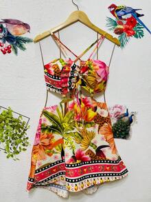 Women Dresses - 杏色 - 查看 3