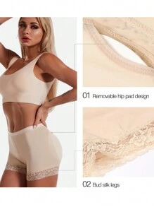 1 pezzo Mutandine contenitive sportive di taglia grande con controllo addominale, pantaloncini imbottiti traspiranti per migliorare i fianchi, biancheria intima modellante e snellente per accessori da palestra, corsetti per snellire la pancia, cinture lombari per snellire la vita
