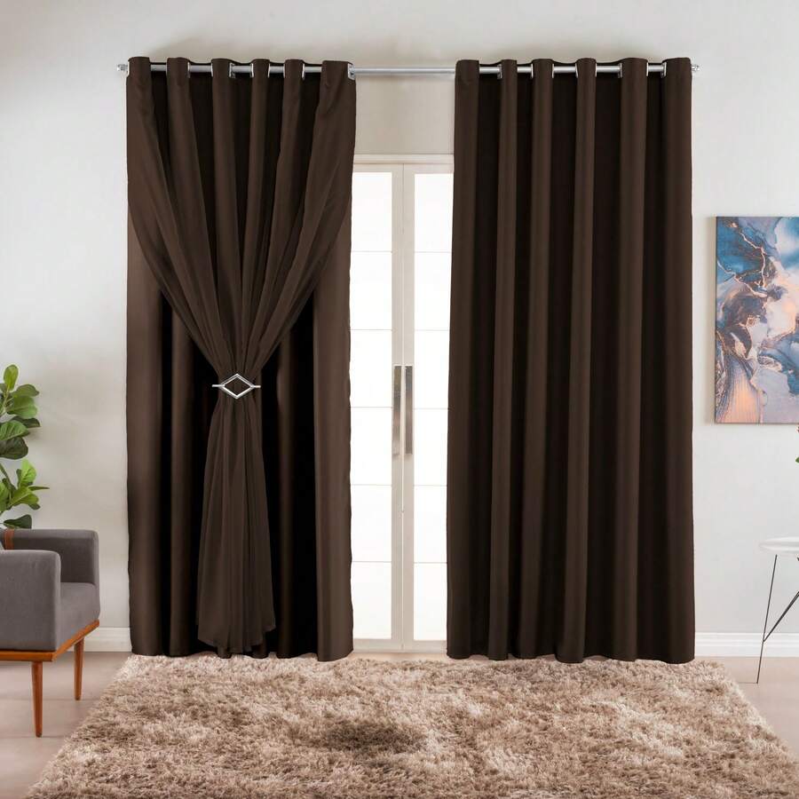 Curtains - 鏽棕色 - 查看 1