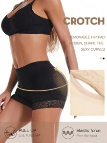 1 pezzo Mutandine contenitive sportive di taglia grande con controllo addominale, pantaloncini imbottiti traspiranti per migliorare i fianchi, biancheria intima modellante e snellente per accessori da palestra, corsetti per snellire la pancia, cinture lombari per snellire la vita