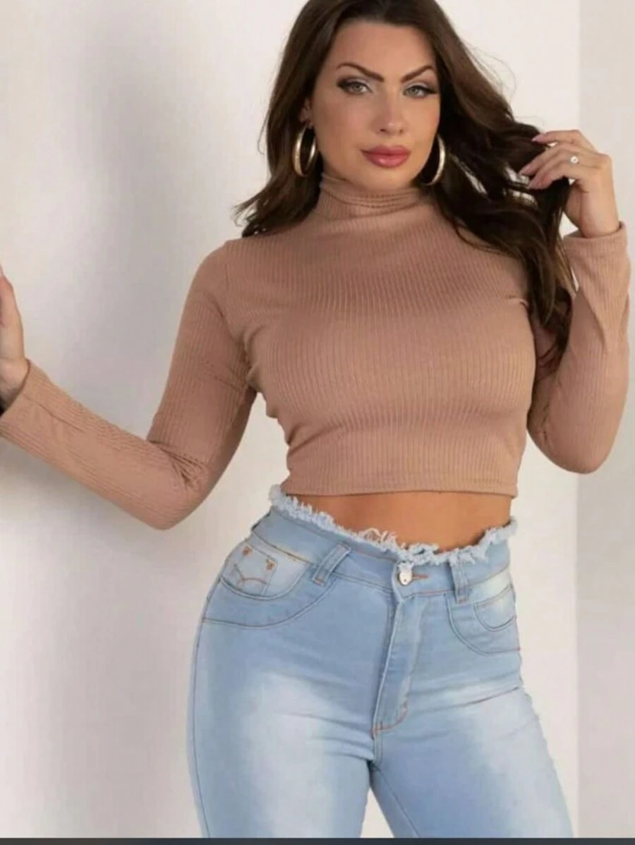 Women Tops - Camel - View 1