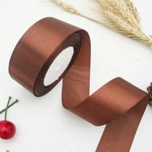 25码编织缎带，适用于钩编、帽子、编织、婚礼蛋糕、礼品包装、DIY、场景装饰、节日装饰、房间装饰、窗户装饰、走廊装饰、办公室装饰、圣诞节家居装饰。多款式涤纶丝带，适用于DIY、玫瑰花材料、礼品包装缎带、婚礼和派对蝴蝶结 - 通用节日用途，无需电池或电力，无需羽毛。 - 1卷 - 查看 23