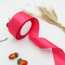 25码编织缎带，适用于钩编、帽子、编织、婚礼蛋糕、礼品包装、DIY、场景装饰、节日装饰、房间装饰、窗户装饰、走廊装饰、办公室装饰、圣诞节家居装饰。多款式涤纶丝带，适用于DIY、玫瑰花材料、礼品包装缎带、婚礼和派对蝴蝶结 - 通用节日用途，无需电池或电力，无需羽毛。 - 1卷 - 查看 26